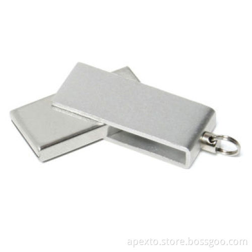 Metal Mini USB Flash Drives, Customized Packaging Types/Logos Accepted, 256MB to 32GB